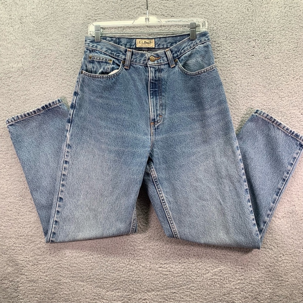 LOT OF 2 Vintage LL Bean Mom Jeans Denim Women's 6 R High Waist Relaxed Y2K 90s